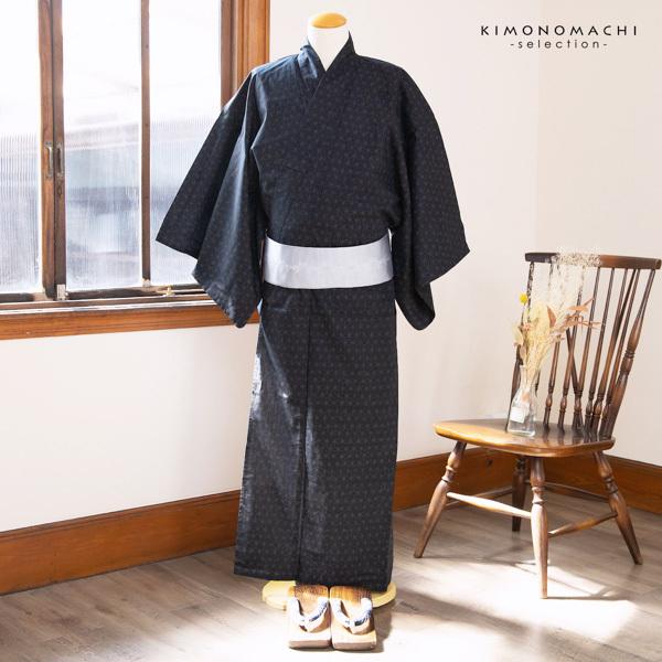 浴衣 単品 お仕立て上がり プレタ 黒 牡丹 新品 未使用品 浴衣 両面染め メンズ 男性用浴衣 単品 お仕立て上がり浴衣 プレタ「墨