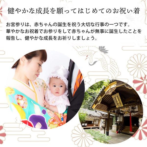 男の子のお宮参り産着 祝い着「紺色 鷹、幔幕に松藤」熨斗目 のしめ