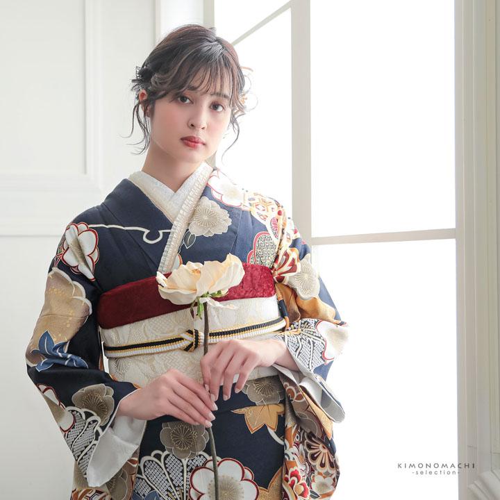 京くみひも 帯締め 振袖用 帯〆 正絹 単品「黒×白・赤×白・紫×白・白×白」日本製 成人式 結婚式 振袖 正絹帯締め 振袖用帯締め 着物 振袖小物【メール便不可】 京くみひも 帯締め 振袖用 帯〆 正絹 単品「黒×白・赤×白・紫×白・白