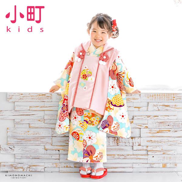七五三 着物 3歳 女の子 ブランド被布セット komachi kids 「ピンク