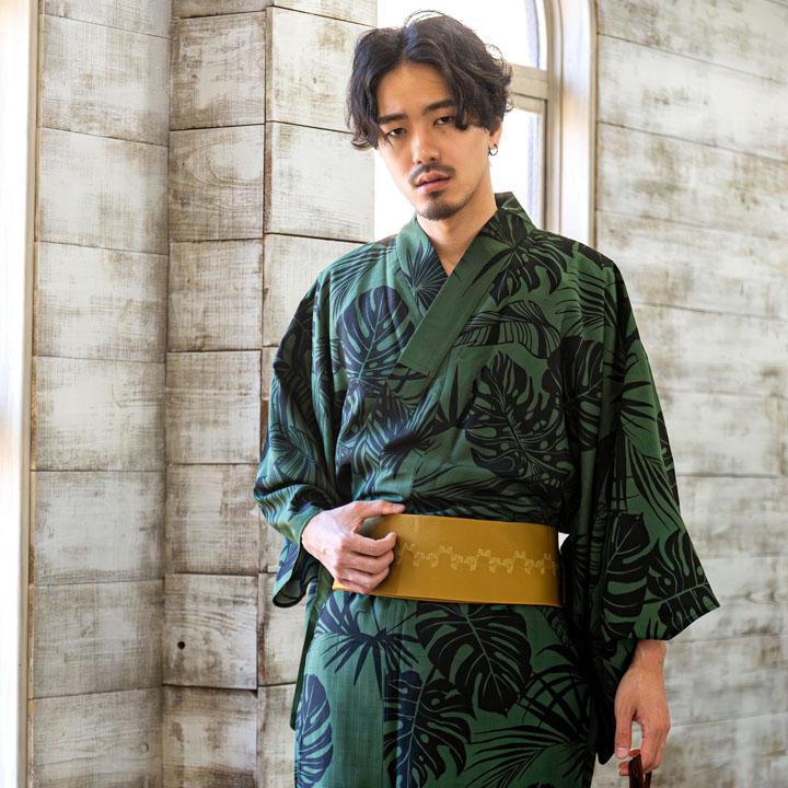 男性 メンズ浴衣 単品 吸水速乾 吸汗速乾 ポリエステル浴衣