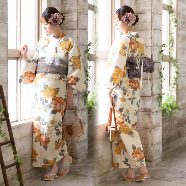 KIMONOMACHI 浴衣セット レディース 大人可愛い 浴衣3点セット KIMONOMACHI 浴衣セット レディース 大人可愛い 浴衣3点セット