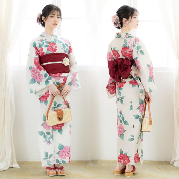 KIMONOMACHI 浴衣セット レディース 大人可愛い 浴衣3点セット KIMONOMACHI 浴衣セット レディース 大人可愛い 浴衣3点セット