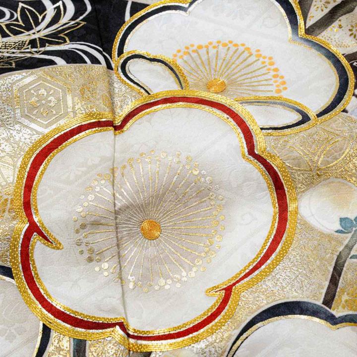 未仕立て 振袖 22点セット「SACRA 白 梅椿に霞」仮絵羽 振り袖 正絹