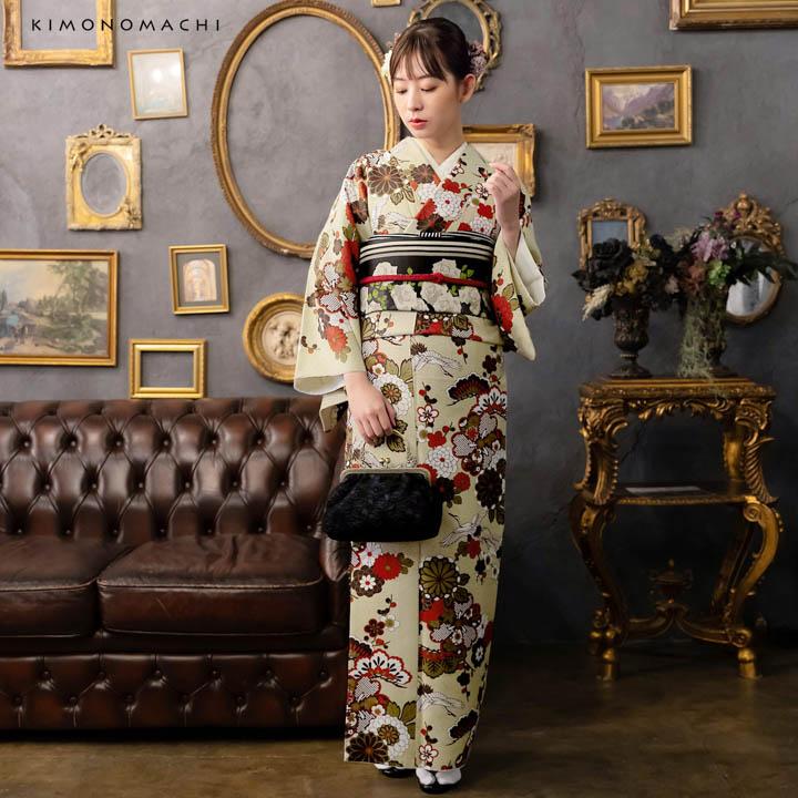 KIMONOMACHI 京袋帯 単品 数量限定 オリジナル「黒 アンティークローズ