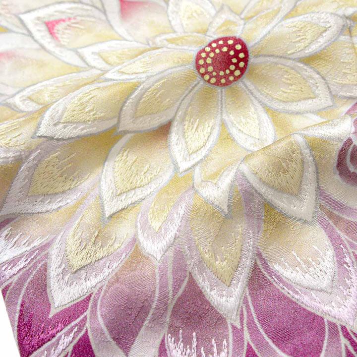未仕立て 振袖 22点セット「九重×中村里砂 クリーム 蜀江文に菊」仮絵