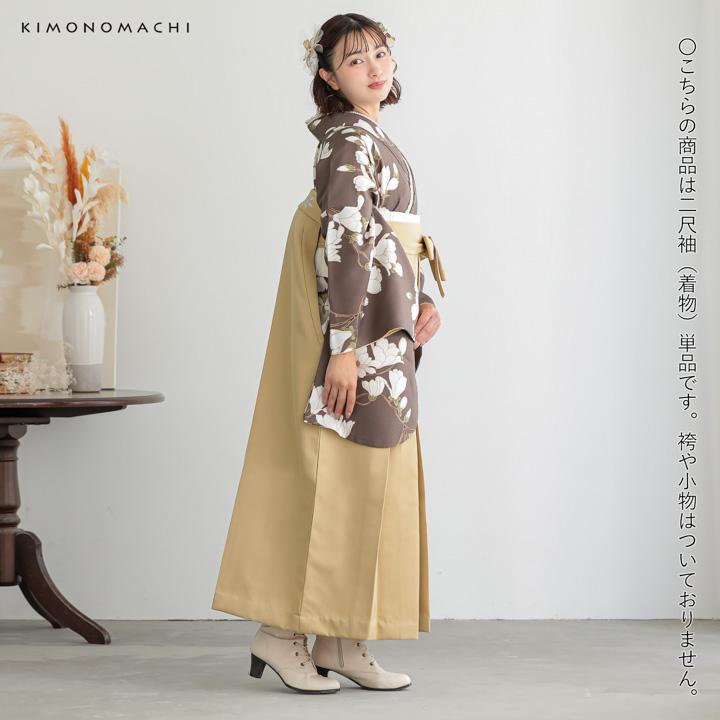 二尺三寸袖着物 単品 仕立て上がり 合繊 ピンク×白×青 NO32509-4 SOUBIEN（創美苑） 二尺袖 長襦袢 洗える 袴用 女性用 桜色 桃色