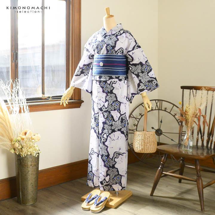 ブランド浴衣単品 花咲音(KASANE) レディース 浴衣 単品「紫紺、絞り調