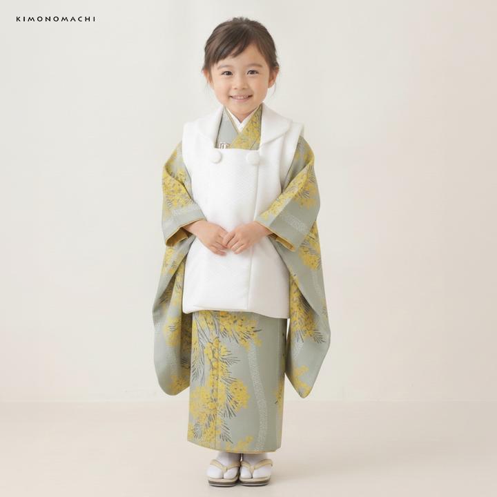KIMONOMACHI 七五三 着物 被布コート 3歳 女の子・男の子 2点セット