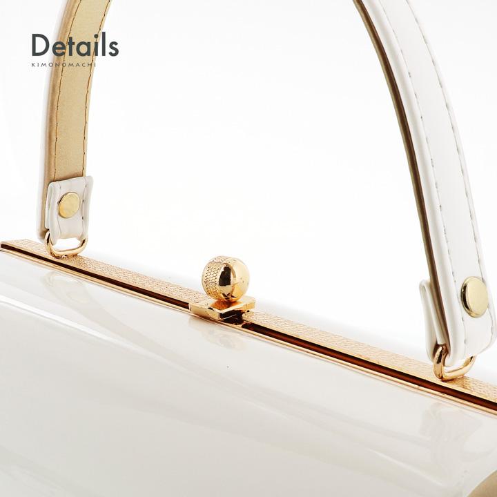 振袖 草履 バッグ 成人式「白×金」Fサイズ レディース 振袖用草履