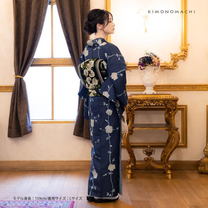 きむこ様アンティーク着物と帯 KIMONOMACHI 洗える着物 セット「袷着物：アフタヌーンティー ベージュ
