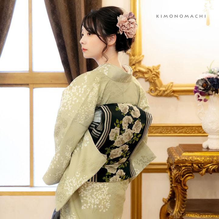 KIMONOMACHI 洗える着物 セット「袷着物＋京袋帯の2点セット 全8柄