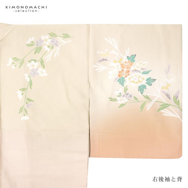 訪問着 お仕立て上がり 単品「薄浅黄色 変わり四季花」礼装 ポリエステル 訪問着 結婚式 パーティー 祝賀会 入学式 卒業式 袷 プレタ (メール便不可)の画像
