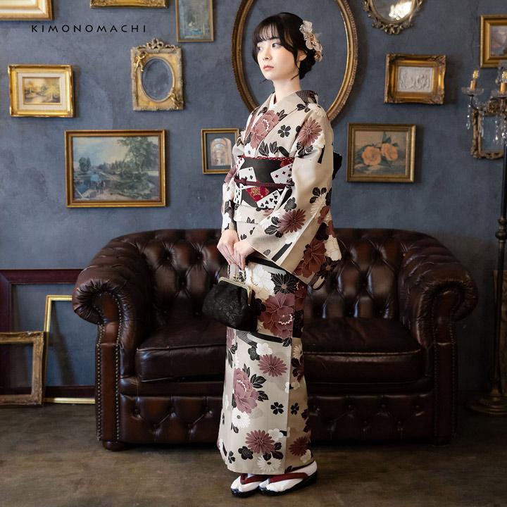 白赤黒着物セット 白黒赤のコントラストが綺麗な振袖 - 振袖と写真スタジオ プルミエール