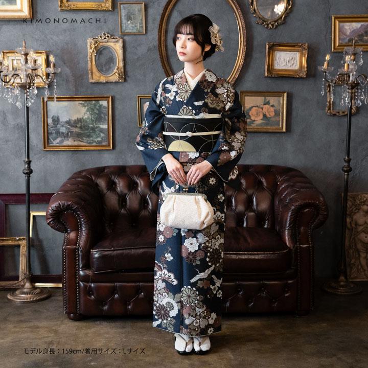 ダ*中様 未使用新品 KIMONOMACHI コーディネート済み 着物 セット KIMONOMACHI 洗える着物 セット 「袷着物＋京袋帯の2点セット 全8柄