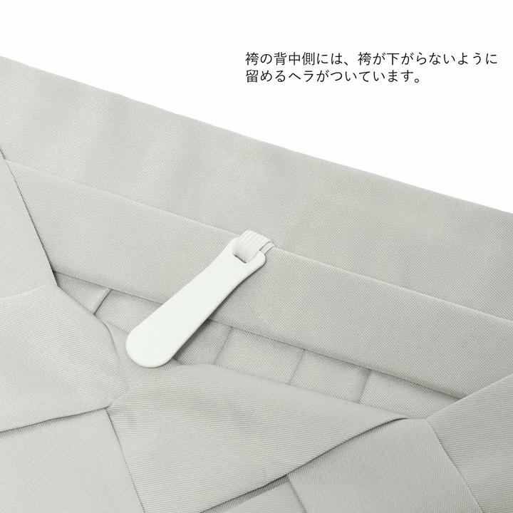 袴 セット 卒業式 女性 4点セット「絵羽二尺袖：青鼠色 雪輪に四季花+刺繍袴：アイスグレー 椿+袴下帯：シルバーグレー 七宝+襦袢」卒業式 女性 (メール便不可)の画像