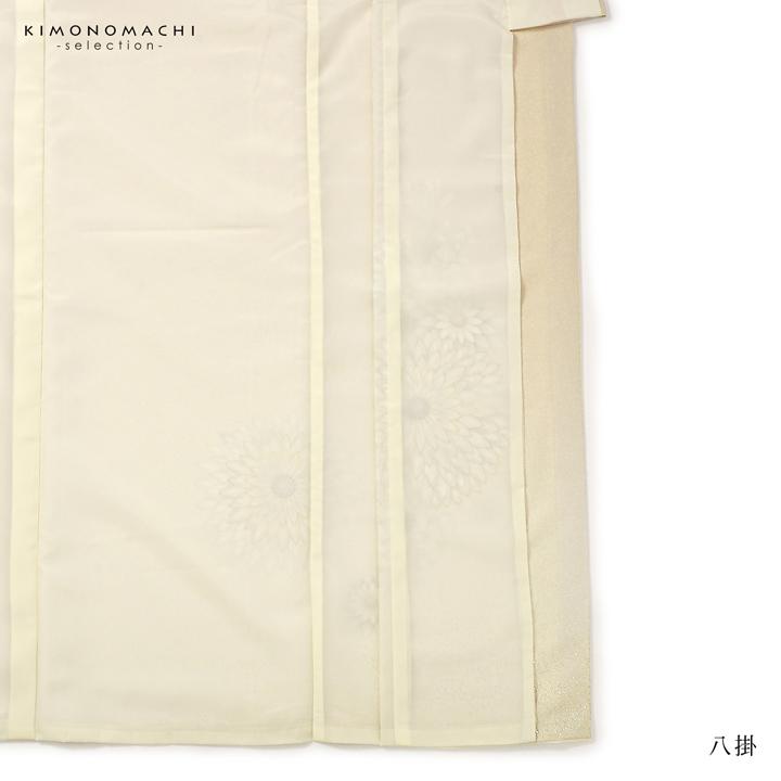 訪問着 お仕立て上がり 単品 JAPAN STYLE「練色 むじな菊」 日本製 礼装 ポリエステル 訪問着 結婚式 パーティー 祝賀会 入学式 卒業式 (メール便不可)の画像
