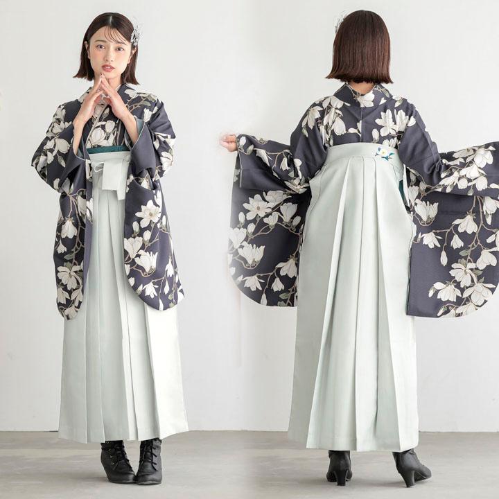 袴 セット 卒業式 女性 4点セット「二尺袖+刺繍袴+袴下帯+襦袢」卒業式