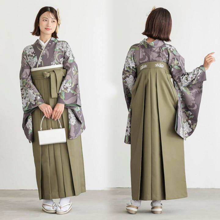 卒業式袴4点セット(二尺袖 着物 袴 帯) 卒業式 袴 4点 セット 二尺袖着物 帯 袴 二尺袖長襦袢 袴セット 大学生