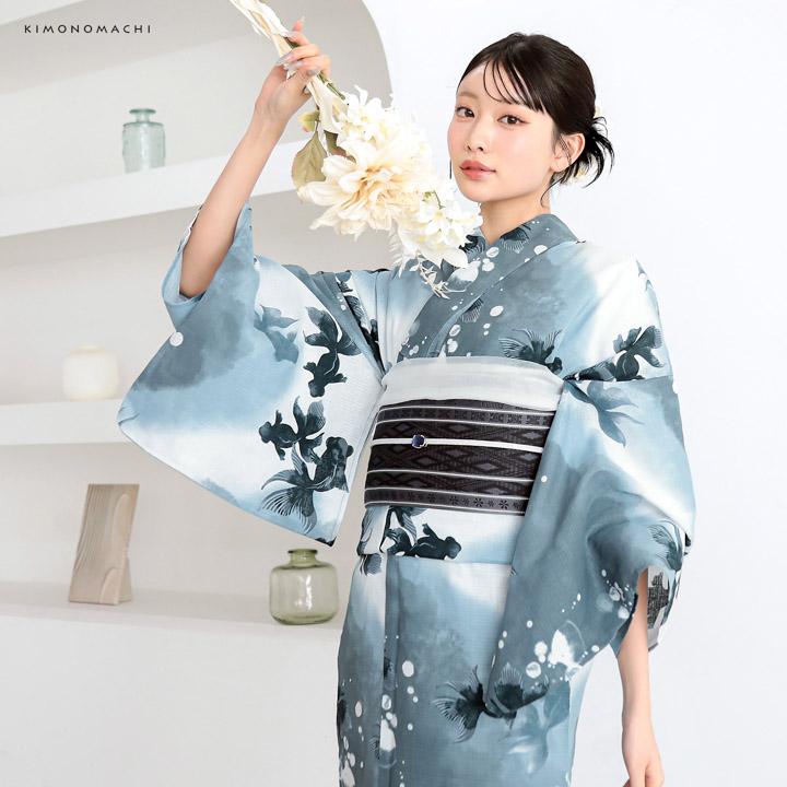 KIMONOMACHI 浴衣セット レディース 大人可愛い 浴衣2点セット（浴衣＋