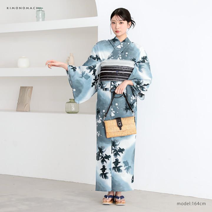 KIMONOMACHI 浴衣セット レディース 大人可愛い 浴衣2点セット（浴衣＋