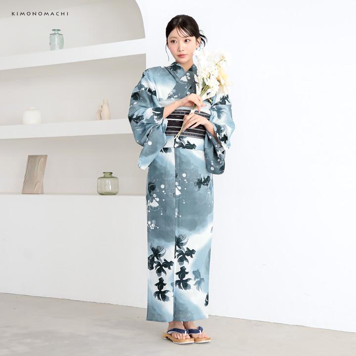 KIMONOMACHI 浴衣セット レディース 大人可愛い 浴衣2点セット（浴衣＋