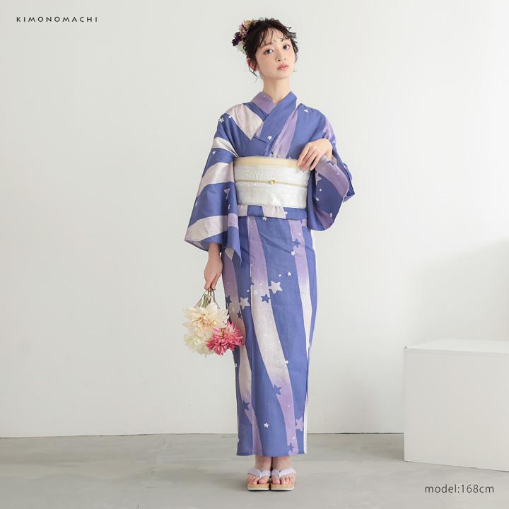 KIMONOMACHI 浴衣セット レディース 大人可愛い 浴衣2点セット（浴衣＋
