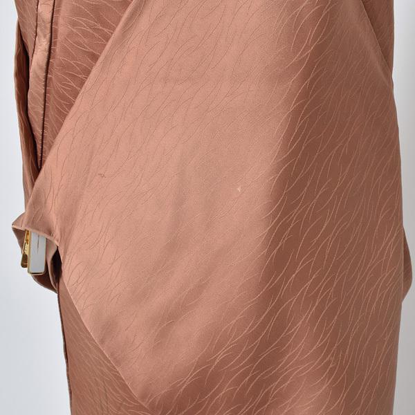 【Prices down2】【中古品】仕立て上がり 訪問着「露芝風地紋に文箱」袷 着物 正絹 【メール便不可】＜T＞ss2512kck45 Prices down3）(中古品)仕立て上がり 訪問着 「露芝風地紋に文箱」 袷