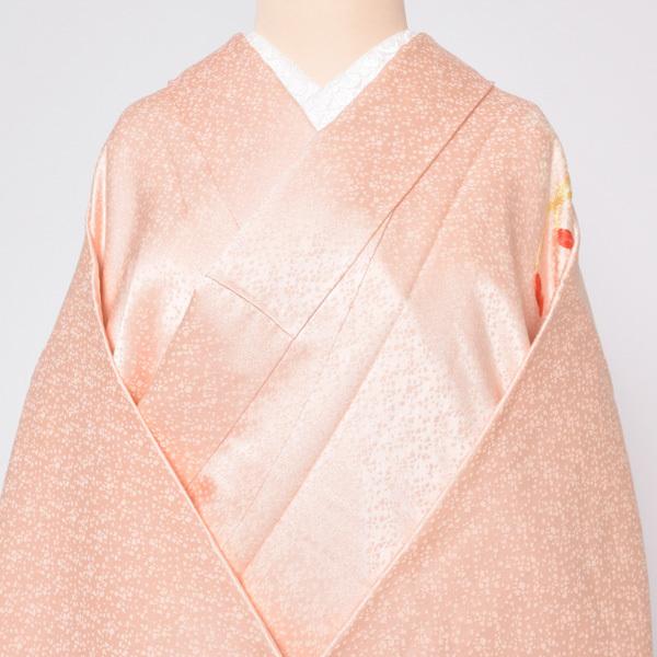 Prices down3）(中古品)仕立て上がり 付け下げ小紋 「ピンク 地紋に