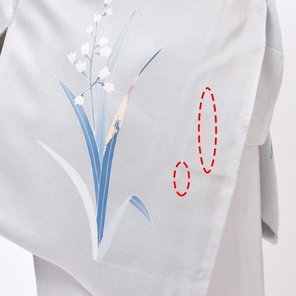 （Prices down3）(中古品)仕立て上がり 訪問着 「アイスグレー 鈴蘭」 袷 正絹 (メール便不可)＜T＞_5