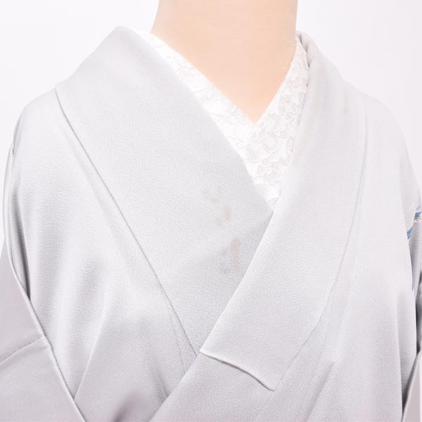 （Prices down3）(中古品)仕立て上がり 訪問着 「アイスグレー 鈴蘭」 袷 正絹 (メール便不可)＜T＞_7
