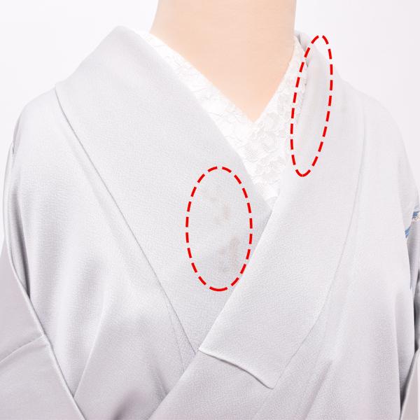 （Prices down3）(中古品)仕立て上がり 訪問着 「アイスグレー 鈴蘭」 袷 正絹 (メール便不可)＜T＞_8