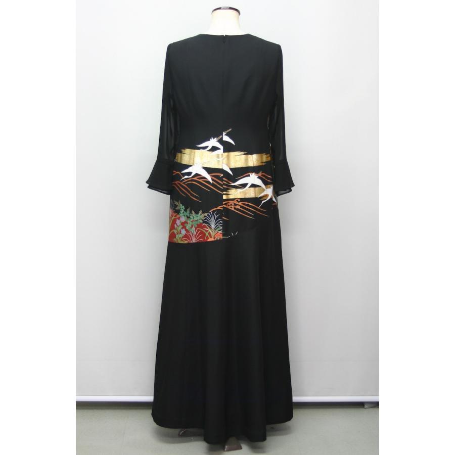 098一点物の正絹留袖ドレス【留袖ドレス 着物リメイクドレス 和ドレス