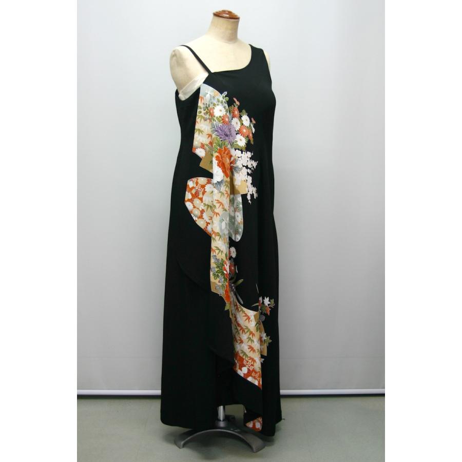 102一点物の正絹留袖ドレス【留袖ドレス 着物リメイクドレス 和ドレス