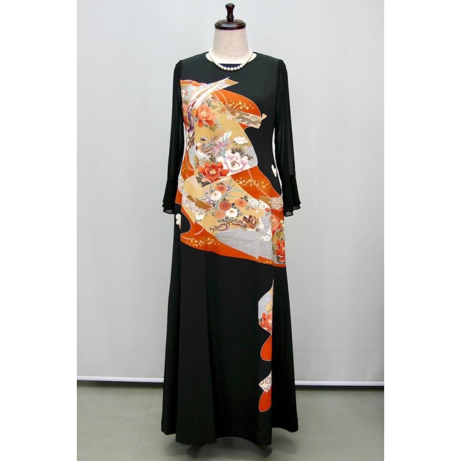 値引きする 138一点物の正絹留袖ドレス 留袖ドレス 着物リメイクドレス 和ドレス 結婚式 参列 母親 親族 フォーマルドレス ワンピース ミセス 正絹 日本製 送料無料 13号 海外正規品 Www Doctor Plan Com