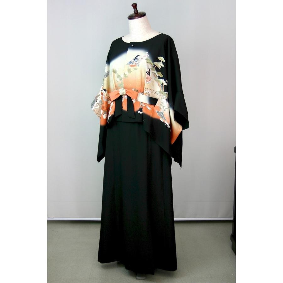 140一点物の正絹留袖ドレス【着物ドレス 和ドレス 結婚式 参列 母親