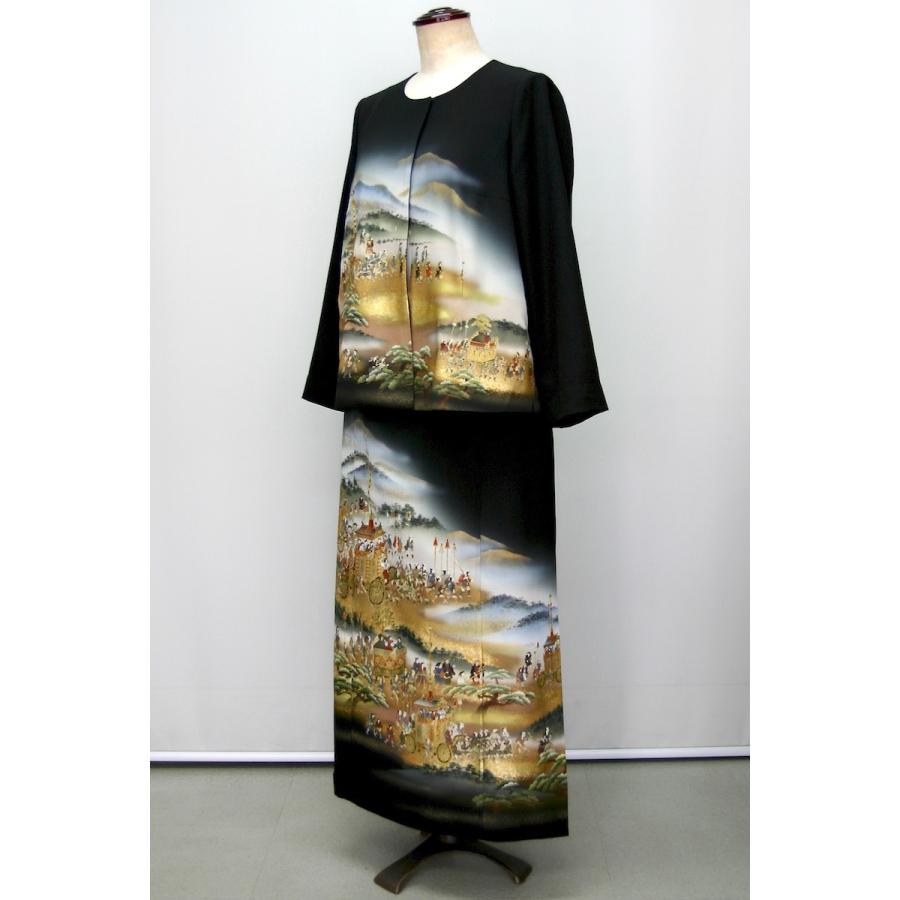 着物ドレス 160一点物の正絹留袖ドレス【着物ドレス 和ドレス 結婚式 参列 母親