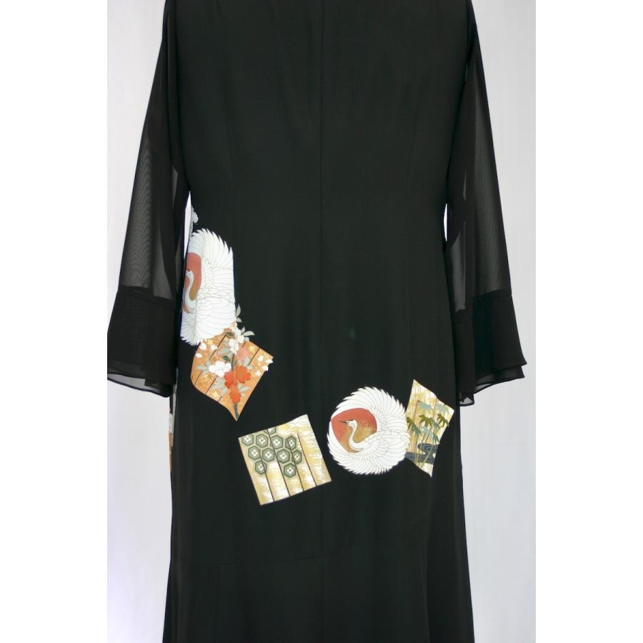 187 一点物の正絹留袖ドレス【着物リメイクドレス 和ドレス 結婚式