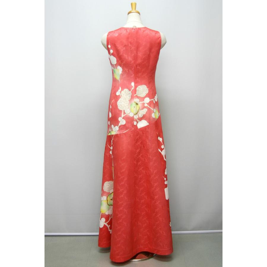 No.43 振袖ドレス 着物リメイク ワンピース 正絹 パーティードレス 2130一点物の正絹振袖のツーピース【着物ドレス 着物リメイクドレス 和