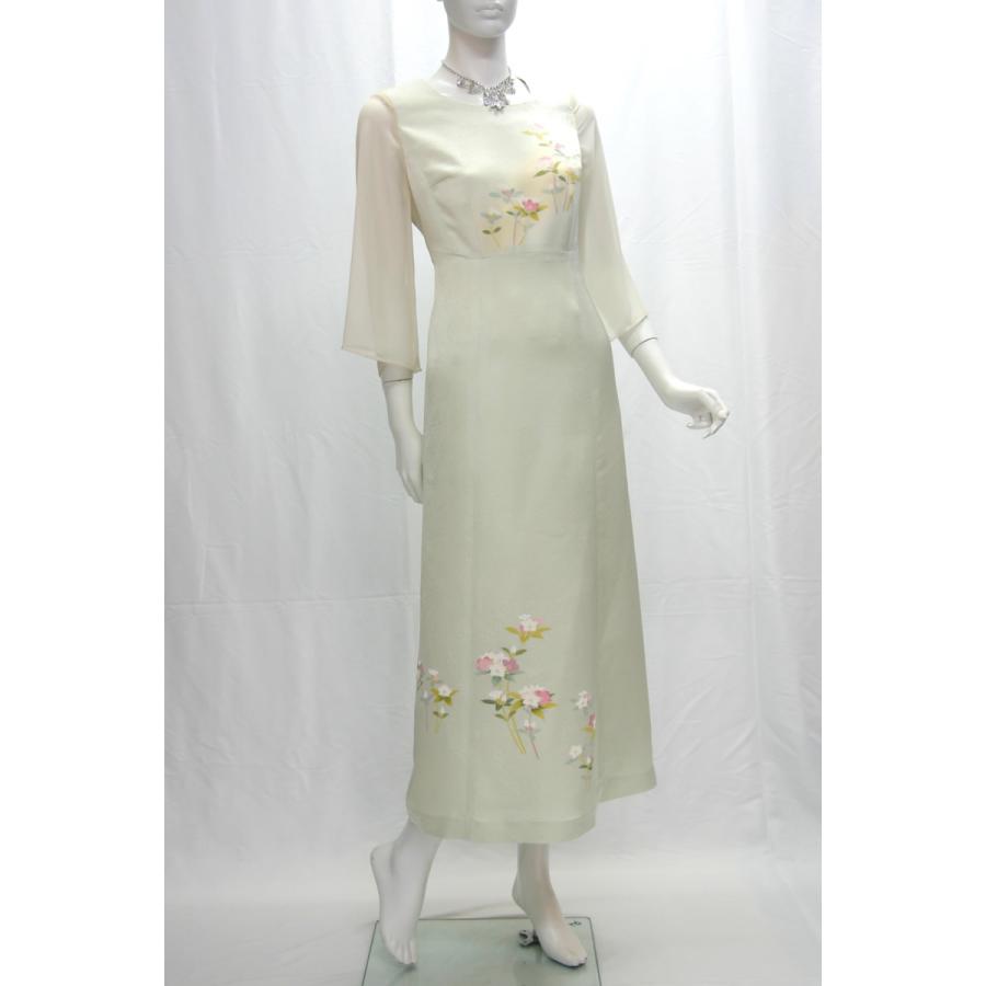 2235一点物の正絹着物ドレス【着物ドレス 着物リメイク 和ドレス