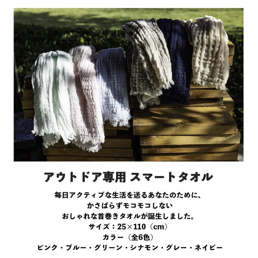 アウトドア専用 スマートタオル 】 日本製 首に巻く 吸水 速乾 日本