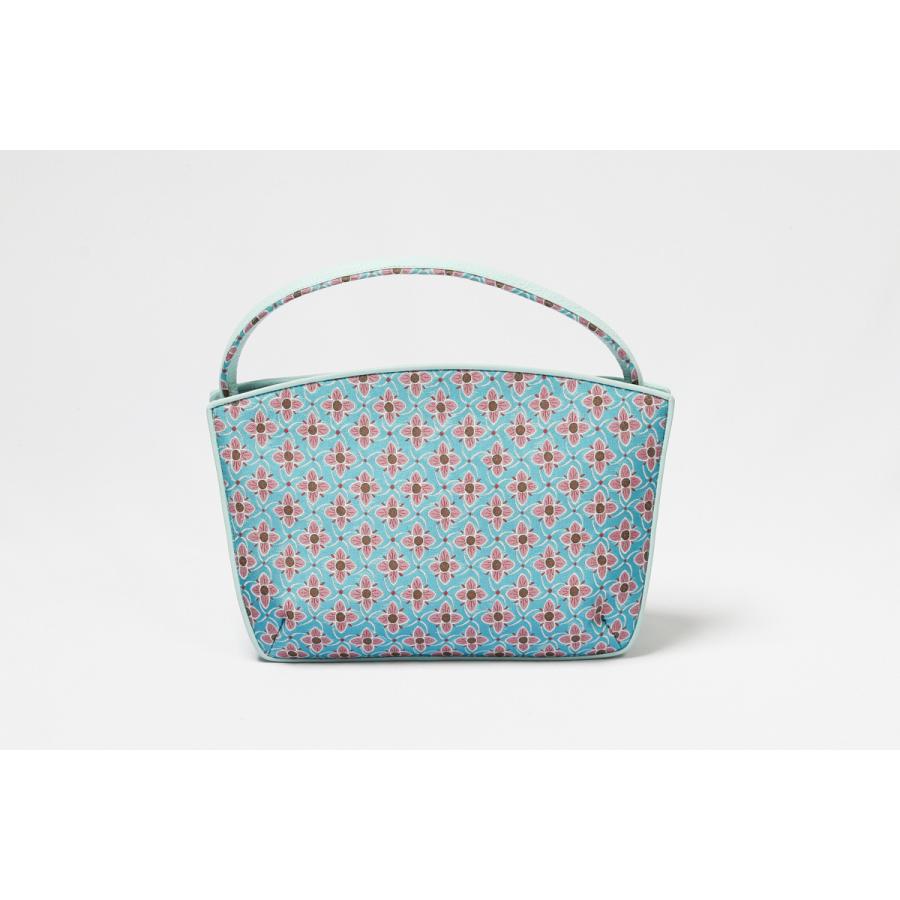 帯地 トートバック バッグ 和装 洋装 バッグ 着物 バッグ ブルー 衿秀 がま口バック レディースファッション 和服 普段用 和装用 トートバック 和装用 和服 着物初心者 お出掛け 茶席 Ba 61 きもの おみたてや オンライン超特価 の