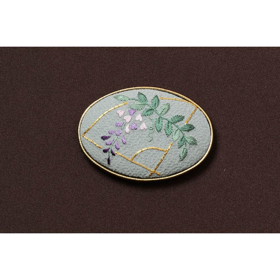 売れ筋 帯留め 刺繍 日本刺繍 帯留 新品 帯どめ 帯止め おしゃれ 手作り 帯締め 訪問着 普段着 着物 小物 和装小物 和雑貨 京都 花 配送員設置送料無料 Turningheadskennel Com