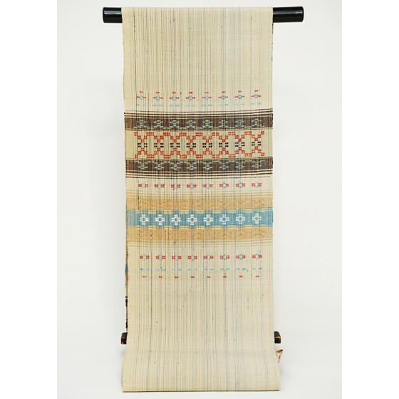 現代の名工」秋山眞和 綾の手紬染織工房 手織り草木染花織八寸