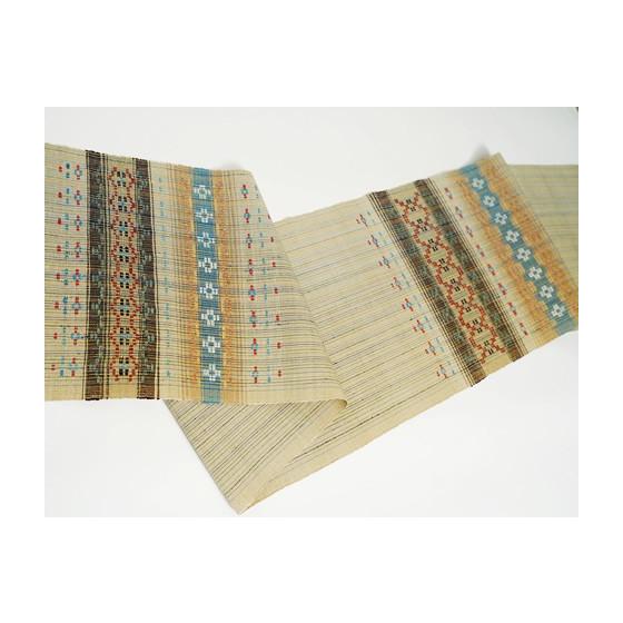 S17 「現代の名工」貝紫染袋帯 作家 秋山眞和 高貴な染料 和装着物用具 S17 「現代の名工」貝紫染袋帯 作家 秋山眞和 高貴な染料 和装