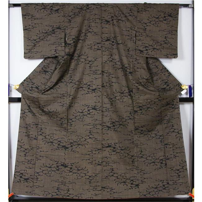 メール便なら送料無料 波模様の泥大島紬 リサイクルきもの リサイクル着物 楽天ランキング1位 Clinilab Net