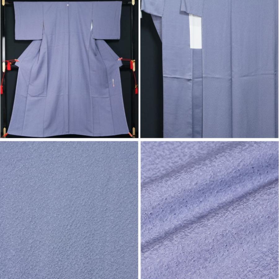 着物セット 未使用品色無地と万葉袋帯、帯揚げ、帯〆の4点セット 五三 