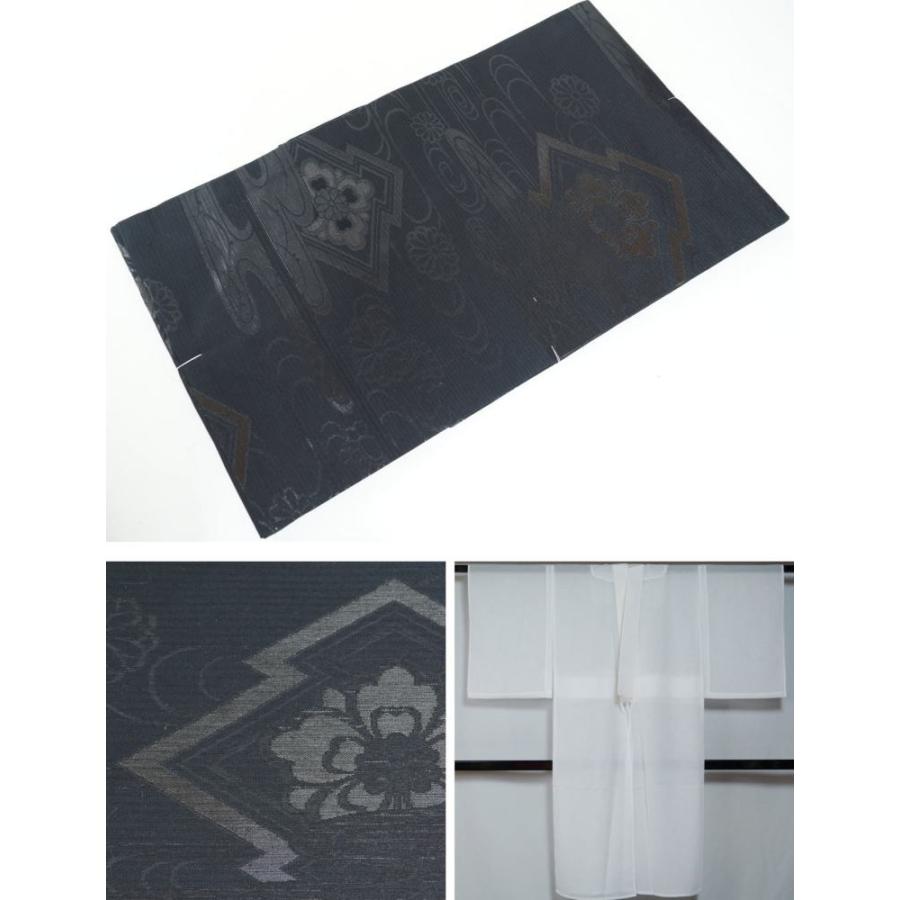 喪服 夏物 未使用品 着物 セット 絽の着物・名古屋帯・長襦袢 3点 