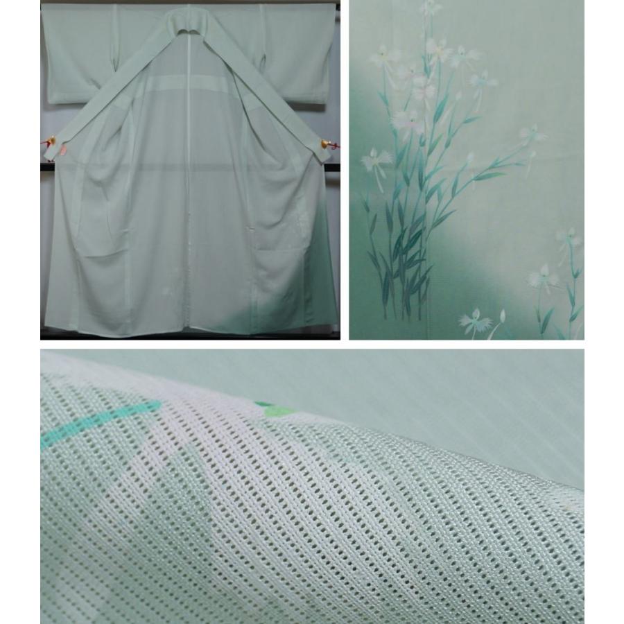 未使用近い　美品 袷 正絹 訪問着 フルセット ゆったり　烏羽色 上品な艶 未使用近い 美品 袷 正絹 訪問着 フルセット ゆったり 烏羽色 上品