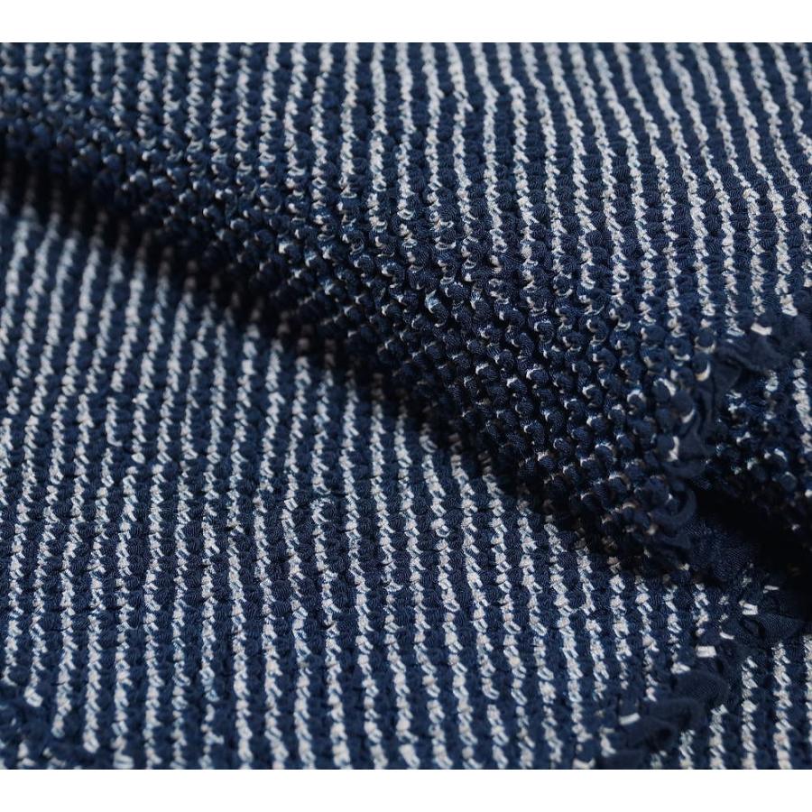 兵児帯 総絞り 濃紺色 正絹 メンズ 帯 男帯 絞り へこ帯 三尺 男 中古